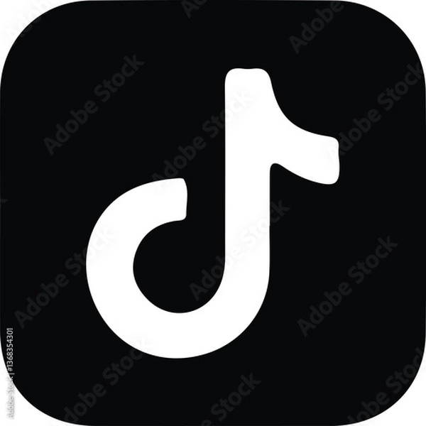 Obraz tiktok logo icon 
