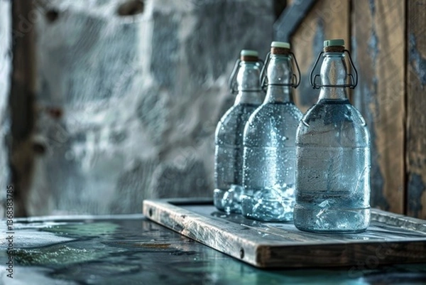 Obraz Bottled Mineral Water – Fresh and Pure Hydration