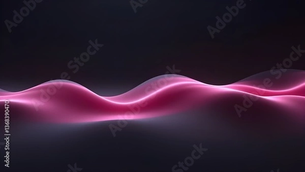 Fototapeta abstract pink wave with background