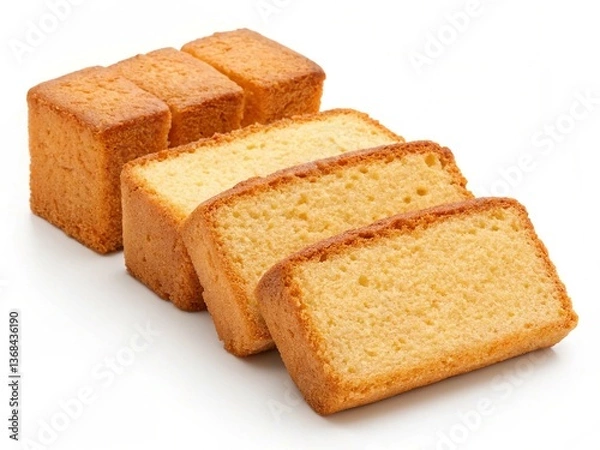 Fototapeta Cake rusks isolated on transparent background