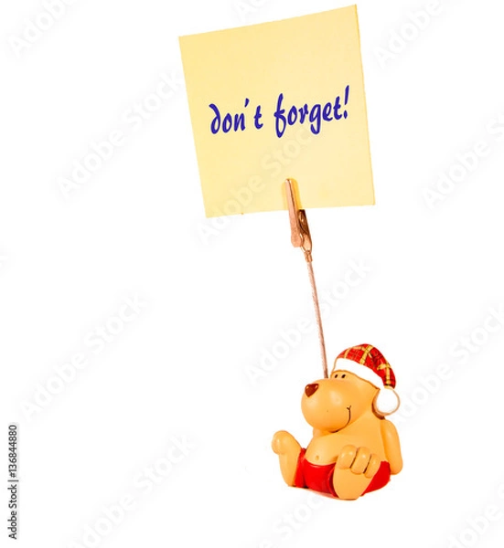 Fototapeta Bär - Dont forget