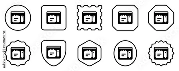 Fototapeta Editable note-taking app vector icon. Online learning, course, tutorial. Part of a big icon set family. Perfect for web and app interfaces, presentations, infographics, etc