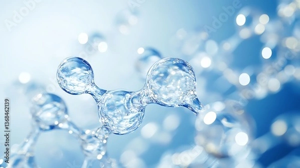 Fototapeta Fast-absorbing skincare nanotechnology delivering active compounds to targeted skin areas 