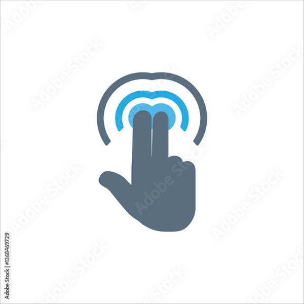 Obraz hand finger touch icon