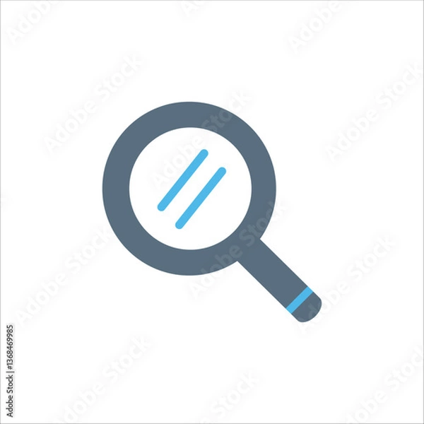 Obraz vector magnifying glass icon