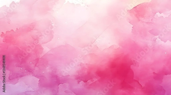 Fototapeta Professional Pink Abstract Watercolor Texture Backdrop - Ideal for Designing Projects