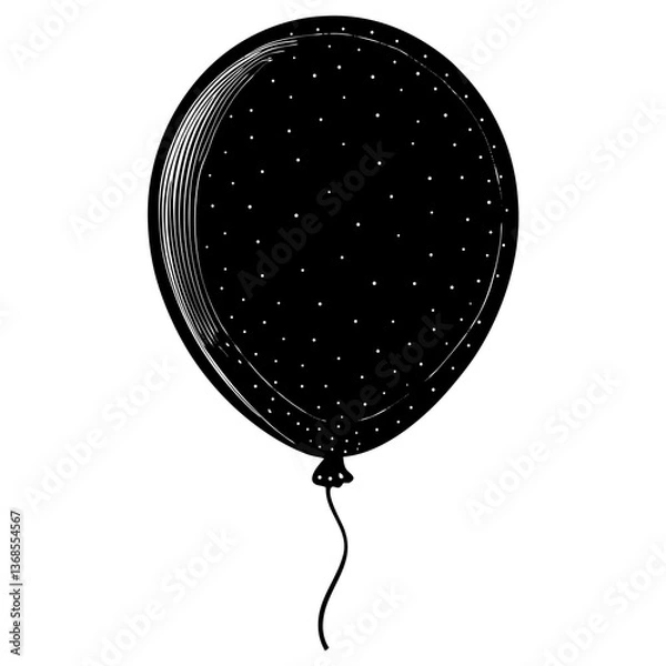 Fototapeta Balloon Silhouette Vector