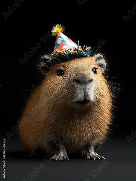 Obraz Capybara Birthday Portrait