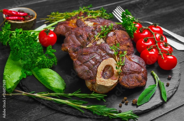 Obraz Beef meat Osso buco Veal shank