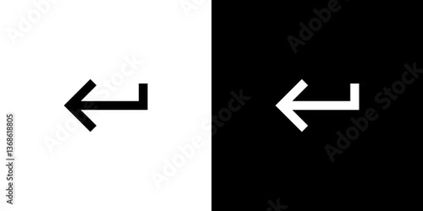 Obraz Enter Key Left Icon
