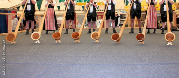 Fototapeta alphornbläser