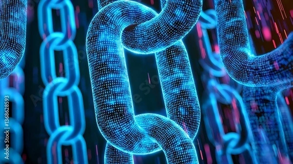 Obraz Digital Chain Links