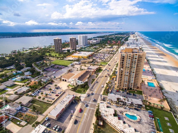 Obraz Daytona Beach skyline aerial view