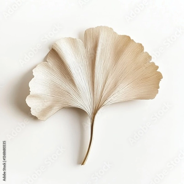 Obraz Elegant Ginkgo Leaf Art Piece Natural Beauty Simplicity in Botanical Decor Aesthetic Home Accent