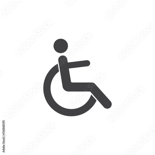 Fototapeta Disabled icon