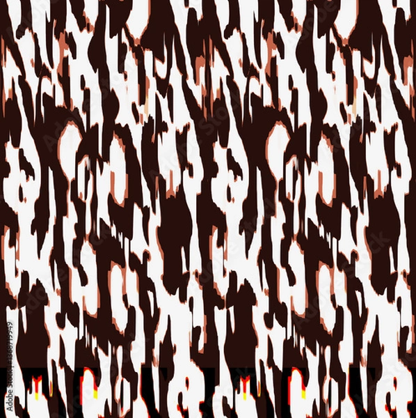 Fototapeta Creative doodle art pattern with different shapes and textures. abstract seamless fabric and digital print pattern. geometric print pattern for textile design and fabrics.