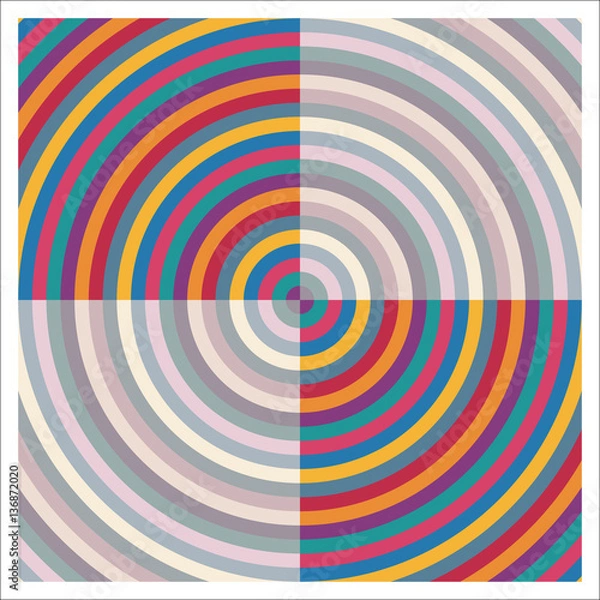 Fototapeta Vector and colorized target with transparency