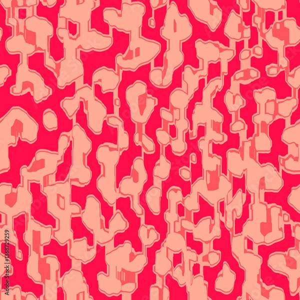 Fototapeta Animal print textile pattern. Leopard skin background