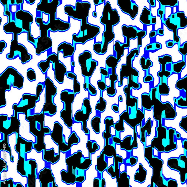 Fototapeta Animal print textile pattern. Leopard skin background