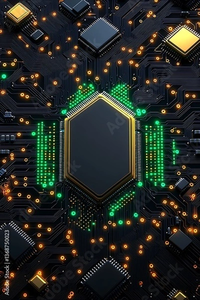 Fototapeta Circuit Board Technology (7)