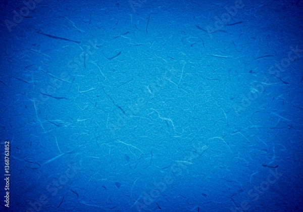 Obraz 落ち着いた印象の青い和紙