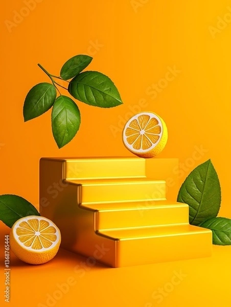 Fototapeta Citrus Steps Display