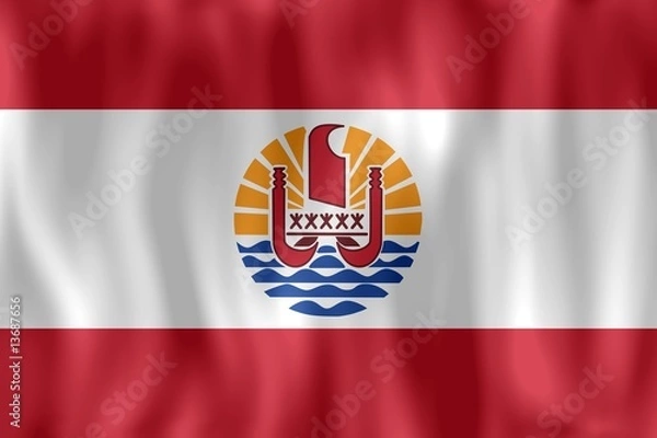 Obraz Francuska Polinezja flaga francuska