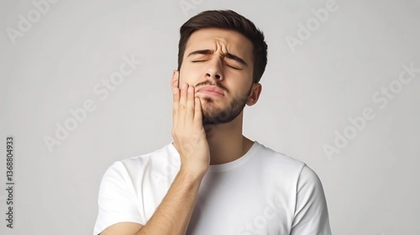 Obraz Man experiencing toothache