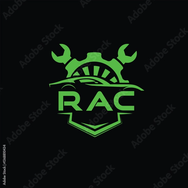 Obraz RAC tech logo design template, RAC tech logo, RAC technology vector	
