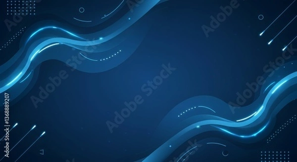 Obraz Abstract dark blue background