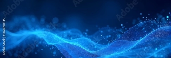 Obraz Abstract gradient blue background