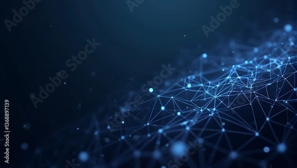 Obraz Dark blue abstract background