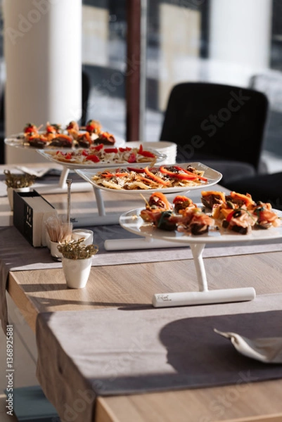 Obraz wedding reception table