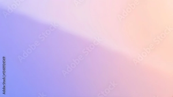 Fototapeta Soft Gradient from Purple to Peach - Light Color Background