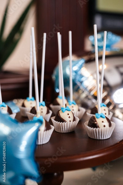 Obraz birthday cake with candles