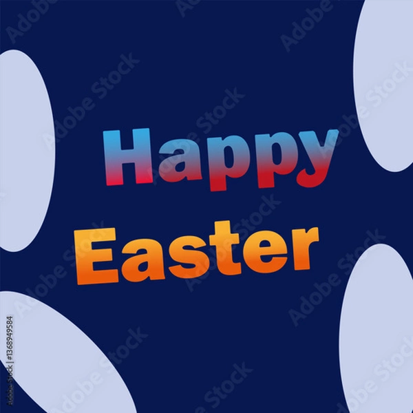 Fototapeta elements of Easter banners, posters, invitations.