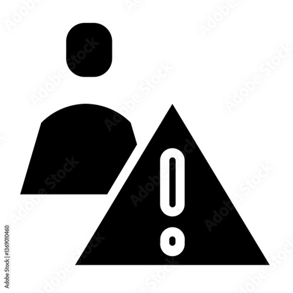 Fototapeta Error Fail Failure  Glyph Icon