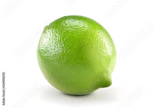 Fototapeta lime isolated on white background
