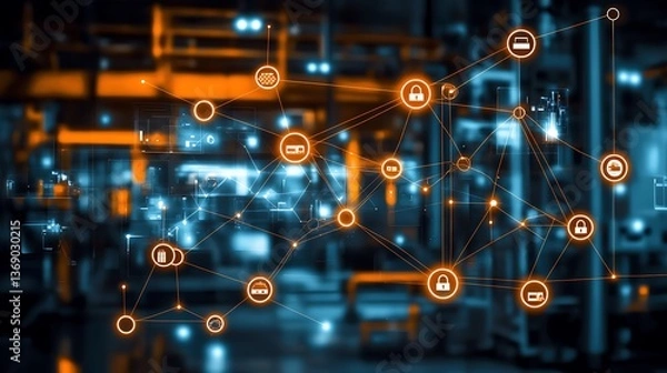 Obraz Industrial IoT network security