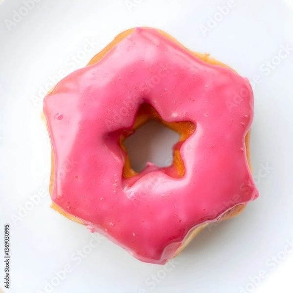 Fototapeta Donut isolated on the white background 