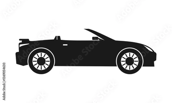Obraz Roadster car icon design vector