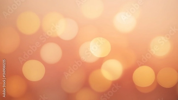 Obraz Soft gradient backdrop with golden bokeh lights