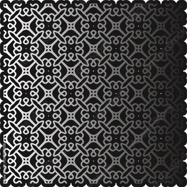 Fototapeta Pattern on metal. Abstract metallic background. Wallpaper with repeat pattern.