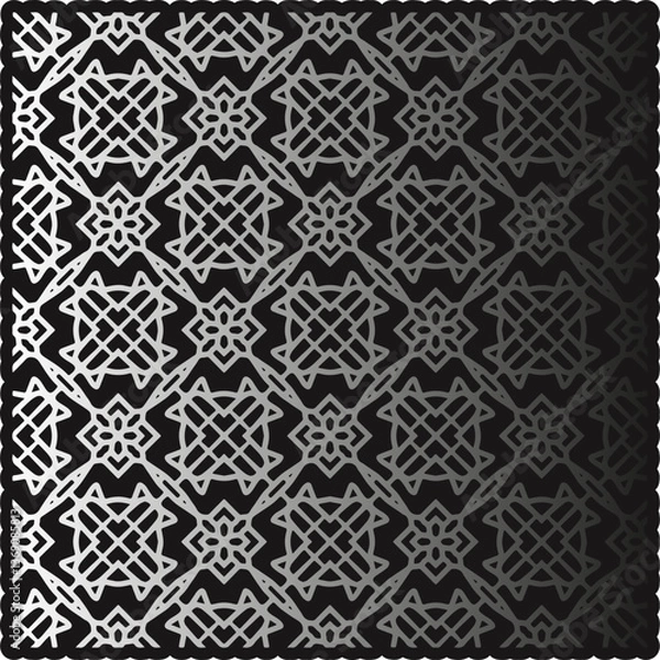 Fototapeta Pattern on metal. Abstract metallic background. Wallpaper with repeat pattern.