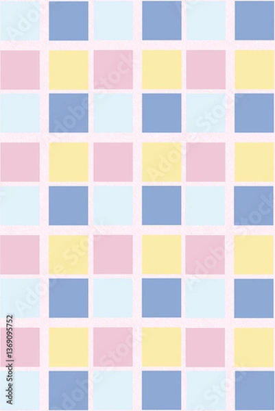 Fototapeta Seamless background with colorful squares.