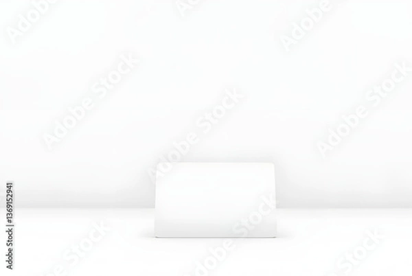 Obraz blank white box on wall