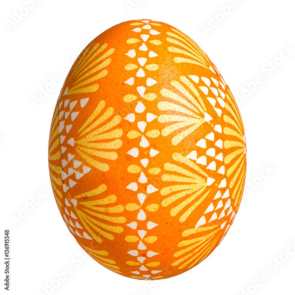 Obraz Single Sorbian Easter Egg isolated on white