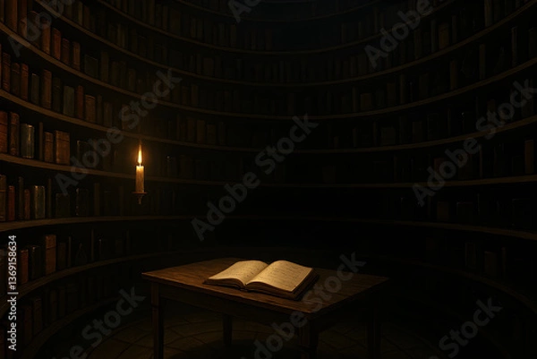 Obraz The library with no index