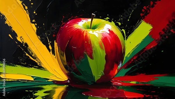 Obraz Post-Impressionist Apple Elegance