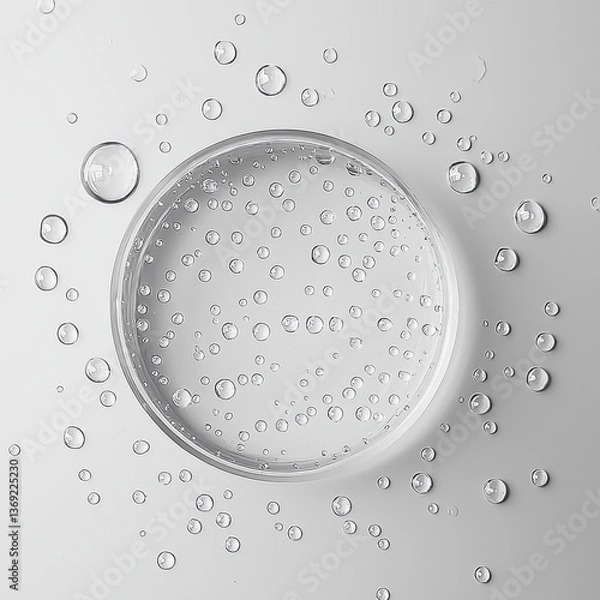 Obraz Mesmerizing shot of water droplets